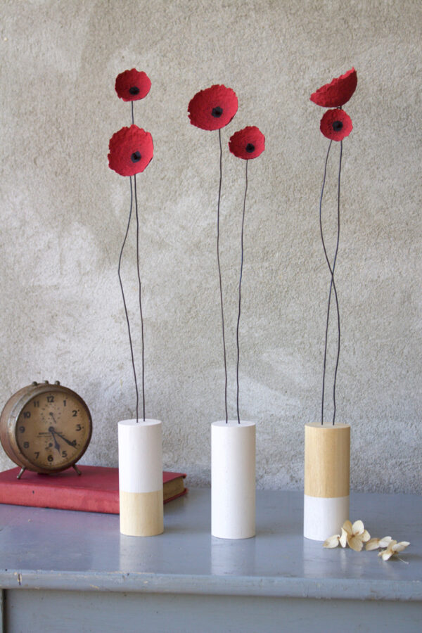 Fiori con base tonda colorata - immagine 3