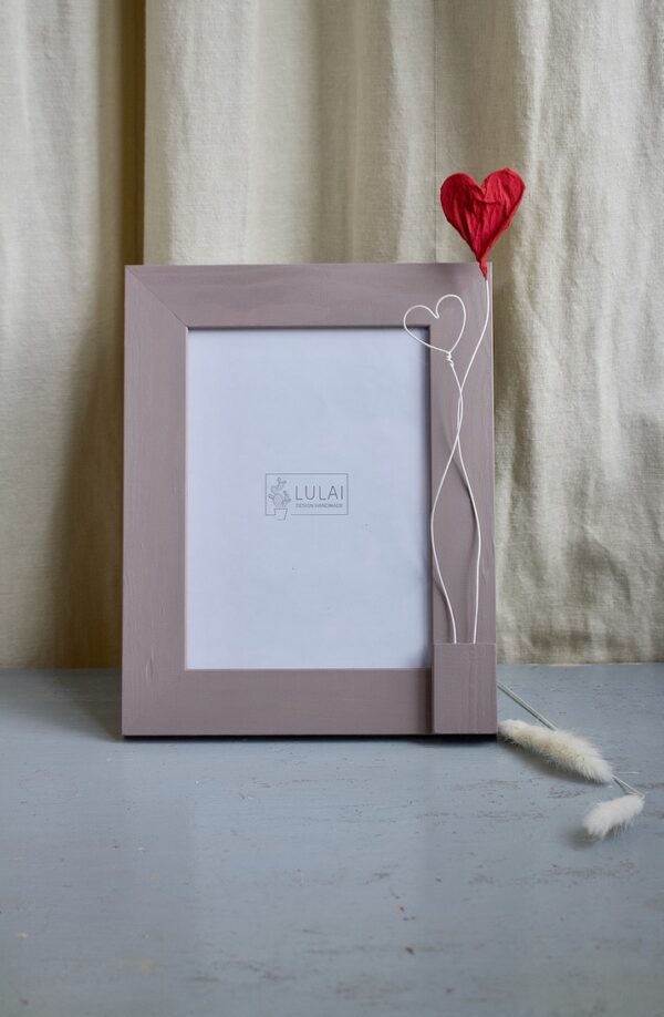 Cornice innamorata grigio - immagine 2