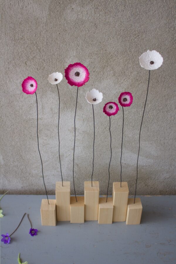Fiori acquarello-fucsia - immagine 3