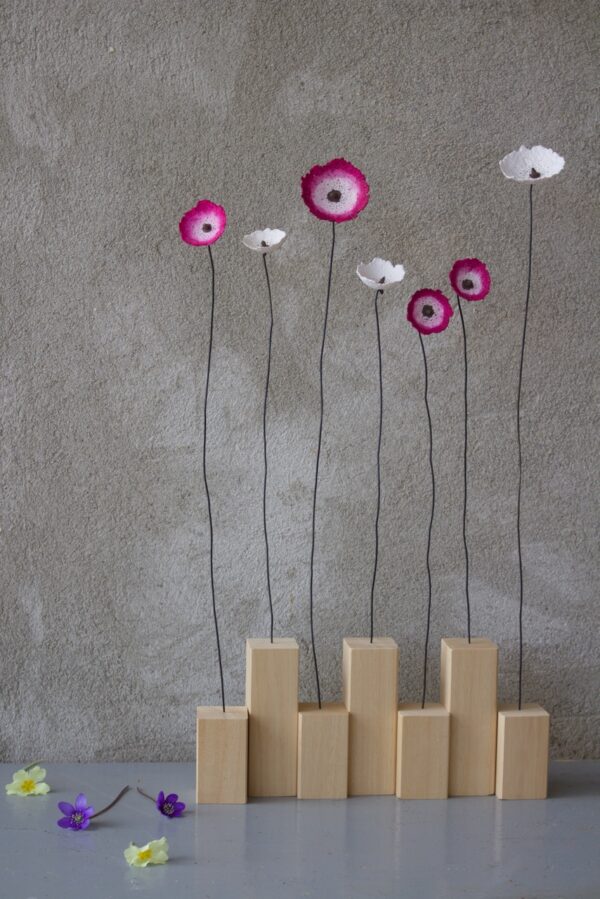 Fiori acquarello-fucsia - immagine 2